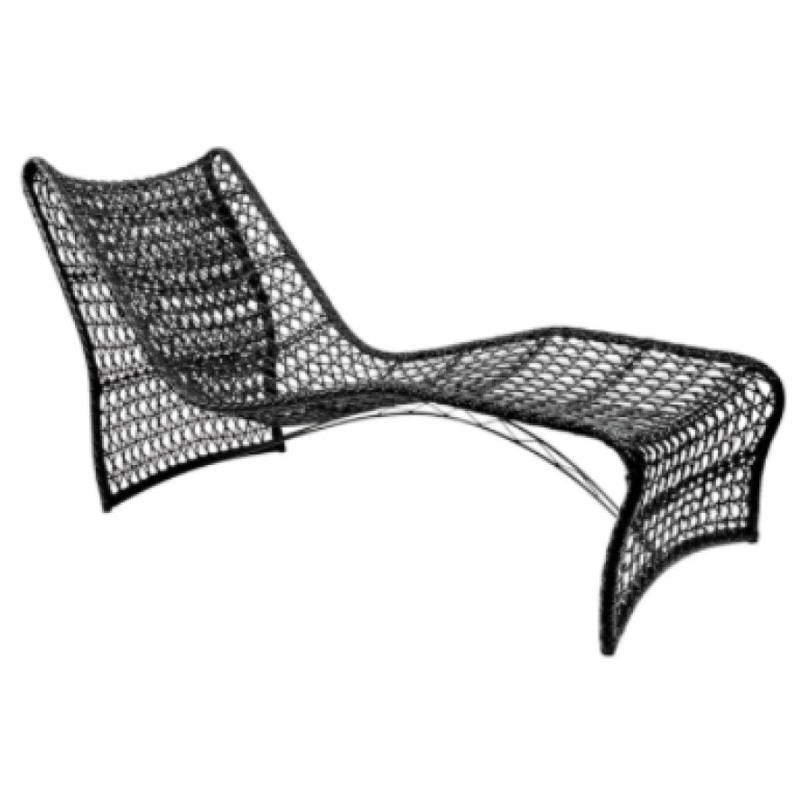 Outdoor wave sun lounger