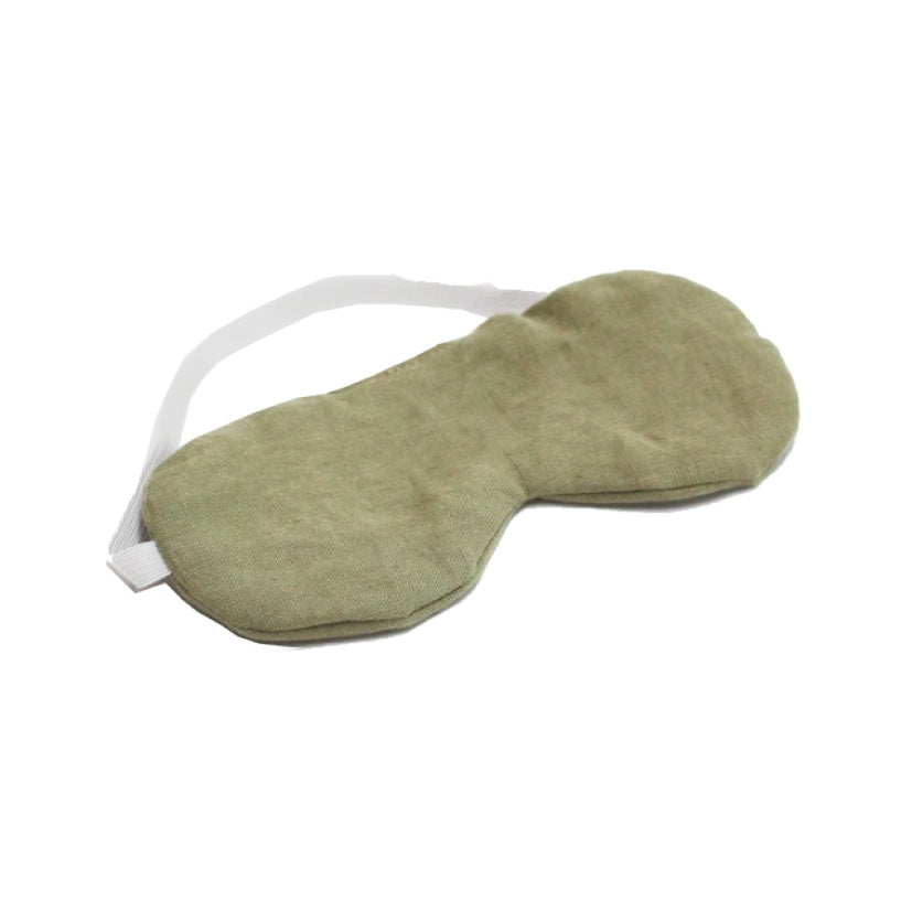 Linen eye mask moss