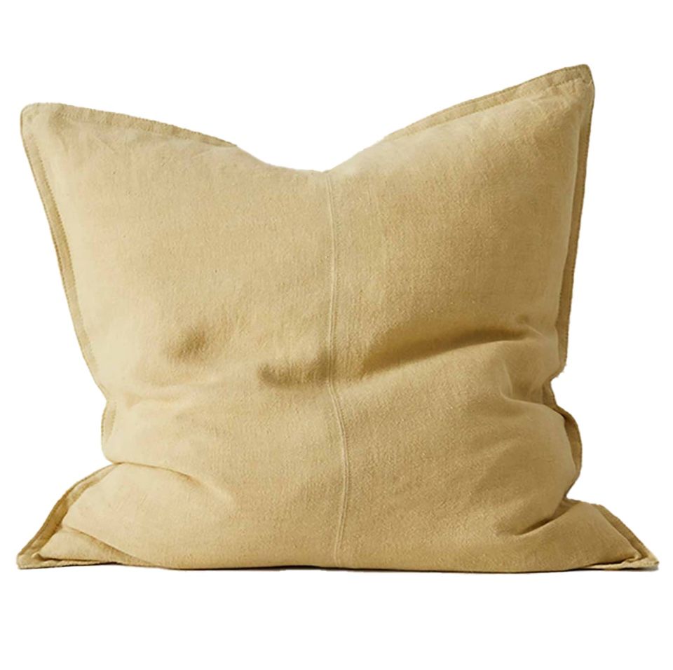 Como linen cushion cover limoncello 50cm