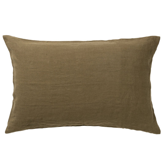 Pair of linen pillowcases ivy