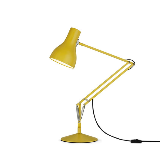 This iconic Anglepoise lamp's perfectly balanced modernist form, and cheeky anthropomorphic demeanour will brighten your mood, and light up your home.  Designed in collaboration with leading contemporary British clothing designer, Margaret Howell.  Colour: yellow  Dimensions: 20cm diameter x 66cm high