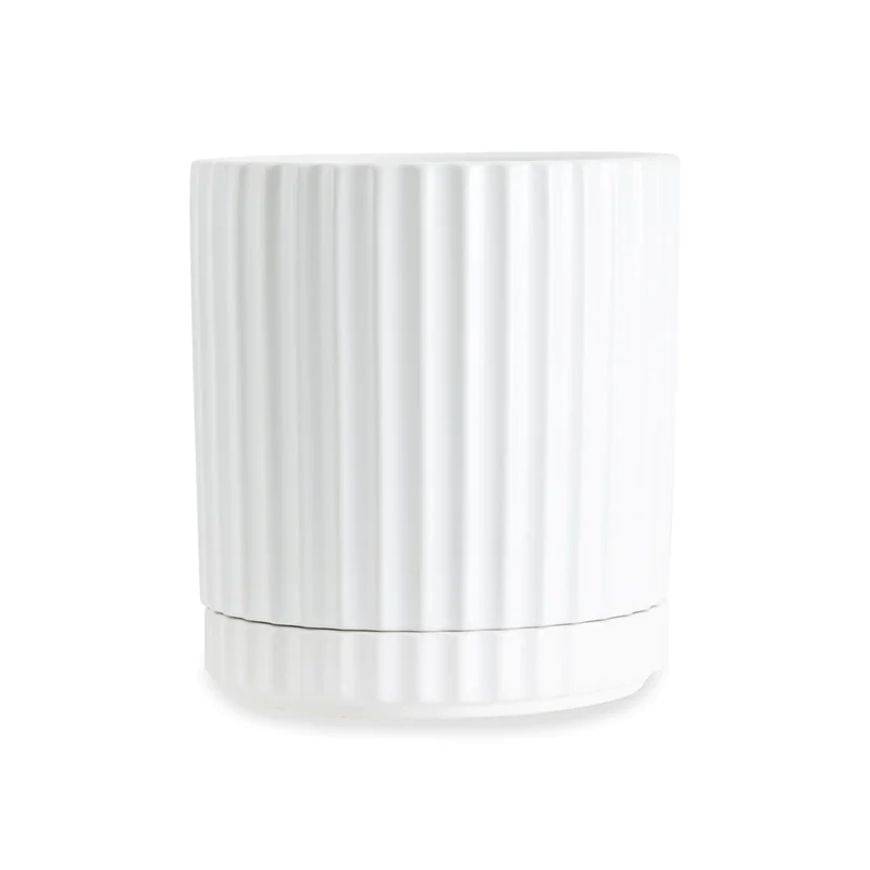 Athens planter XL white