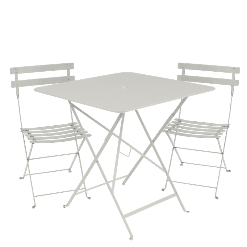 Bistro square table 71cm clay grey