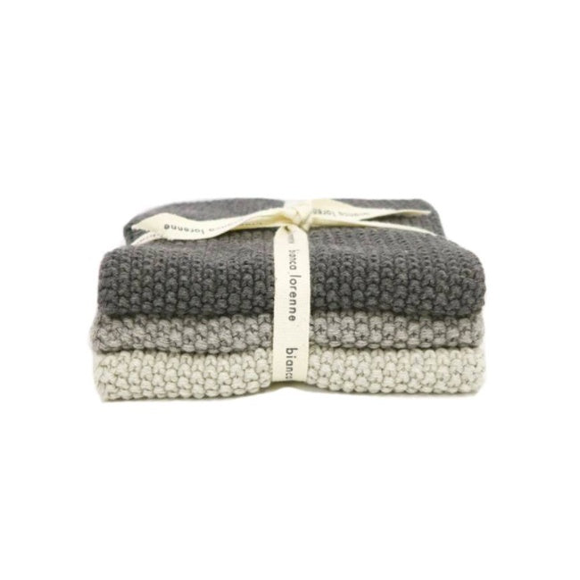 Cotton knitted cloths set of 3