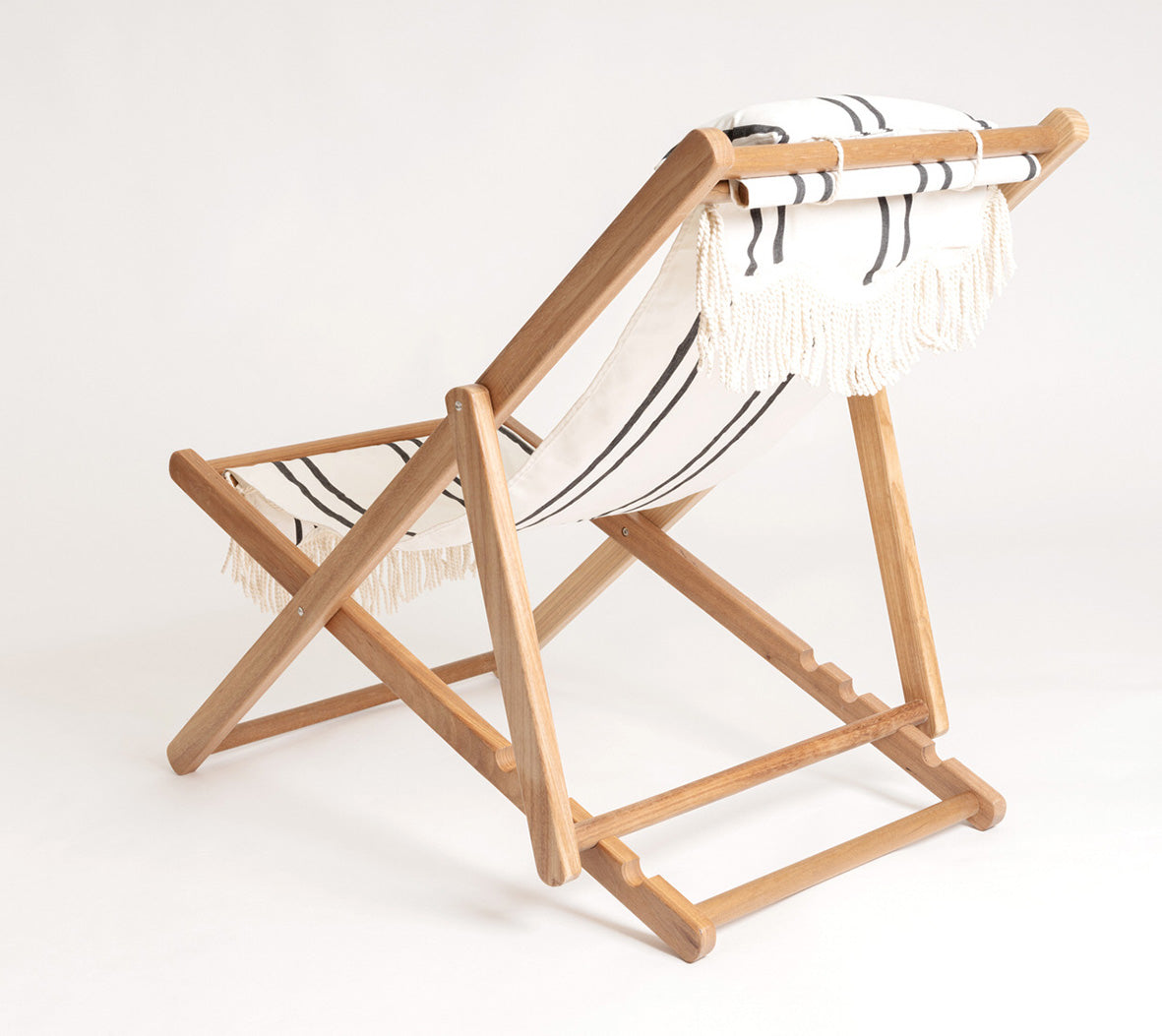 Premium sling chair black stripe