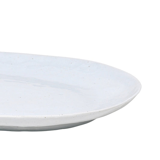 Broste soft grey oval serving platter 40cm