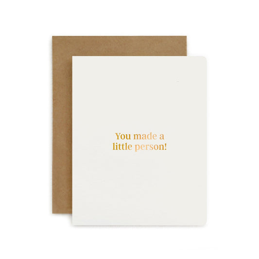 You made a little person card