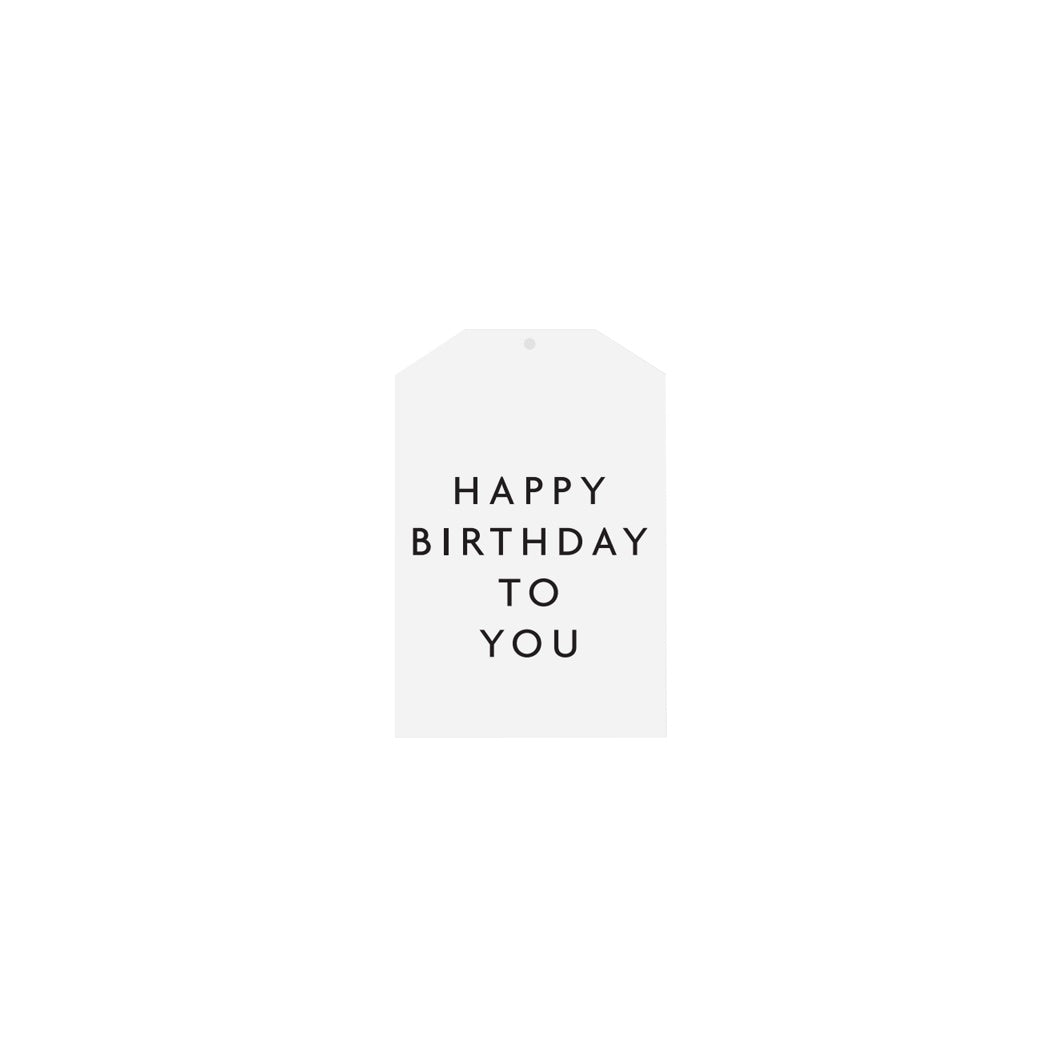 Father Rabbit happy birthday to you gift tag