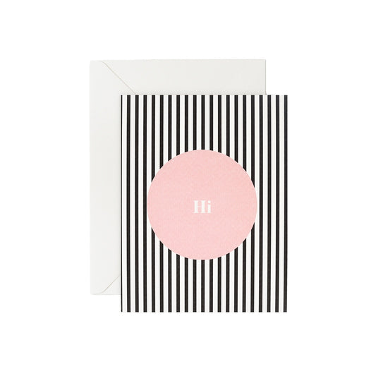 Hi pink dot card