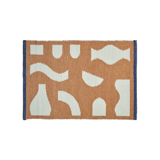 Outdoor indoor door mat brown 50 x 70cm