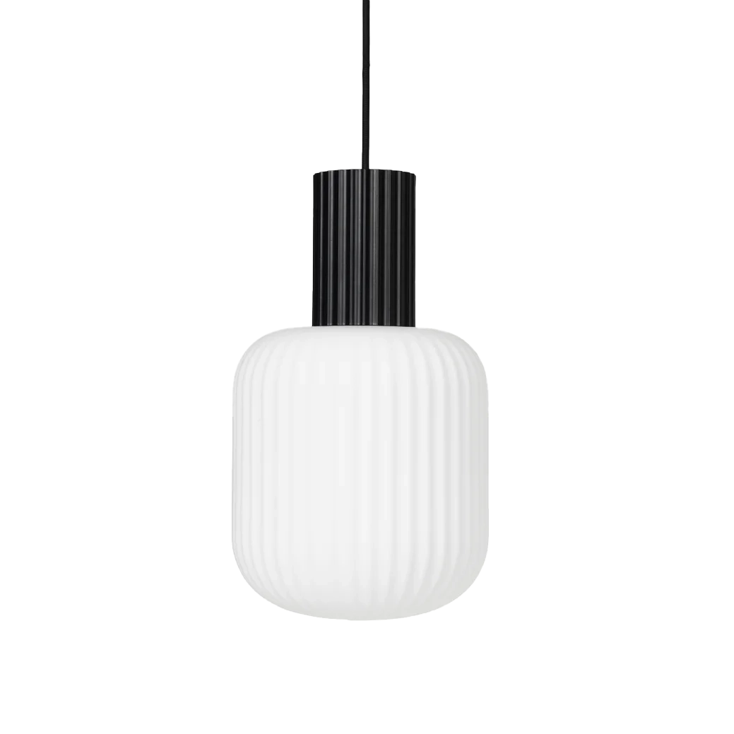 Broste lolly ceiling pendant black & white short