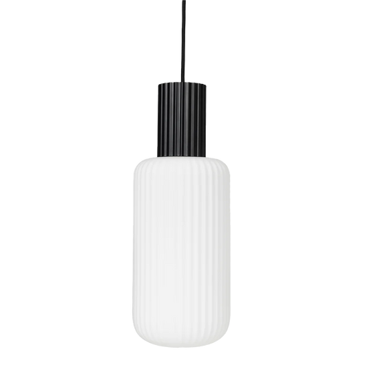 Broste lolly ceiling pendant black & white tall