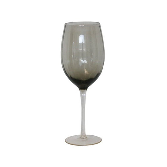 Smokey grey wine glass 24cm
