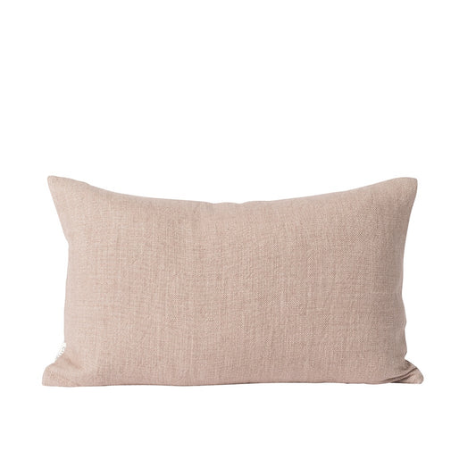 Linen cotton cushion cover heather 50 x 30cm