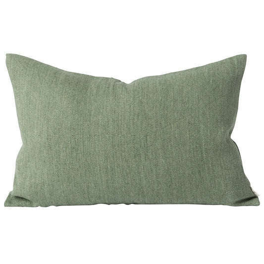 Heavy linen jute cushion cover pea 60 x 40cm