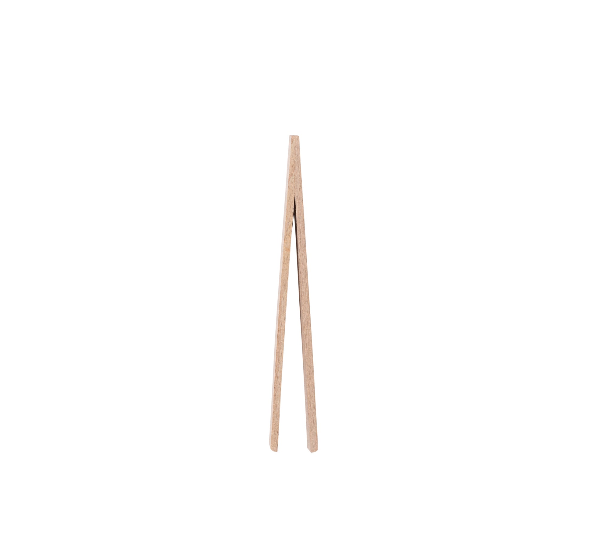 These simple tongs were designed and handcrafted with fine grain beechwood.  They were made in Germany by a manufacturer with over 80 years' experience.  Dimensions: 15cm long