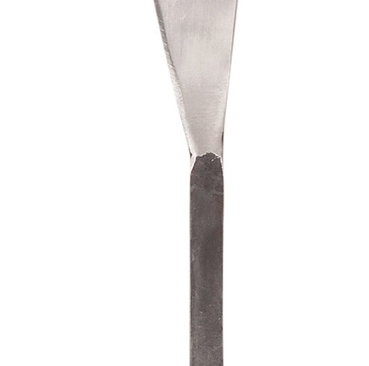 Burnished stainless steel hand forged pate knife