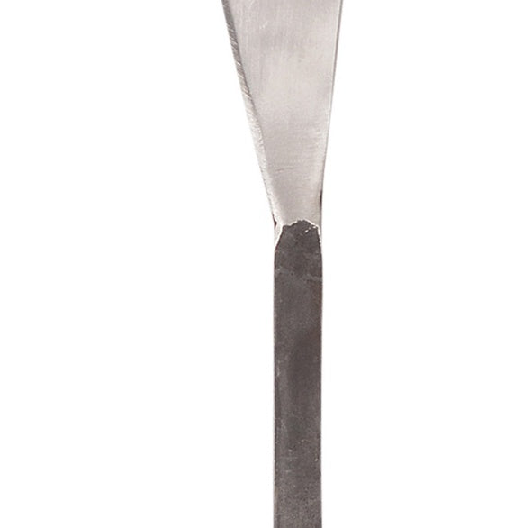 Burnished stainless steel hand forged pate knife