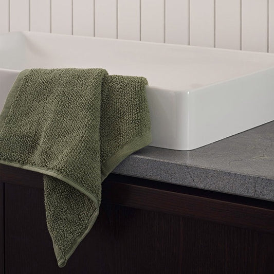 Classic cotton towel range olive