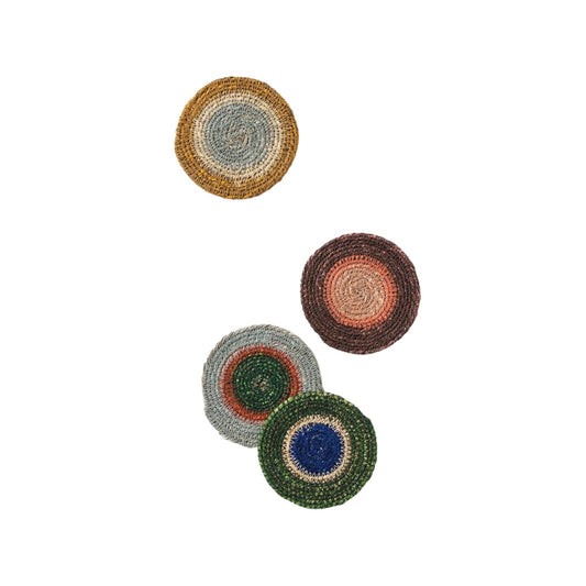 Pinto handwoven coasters set of 4