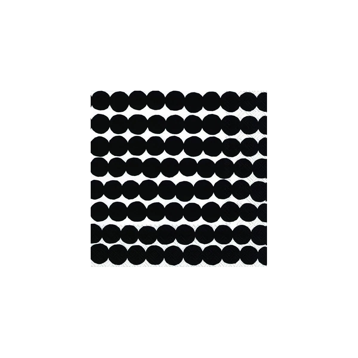 Marimekko rasymatto cocktail paper napkins set of 20 black
