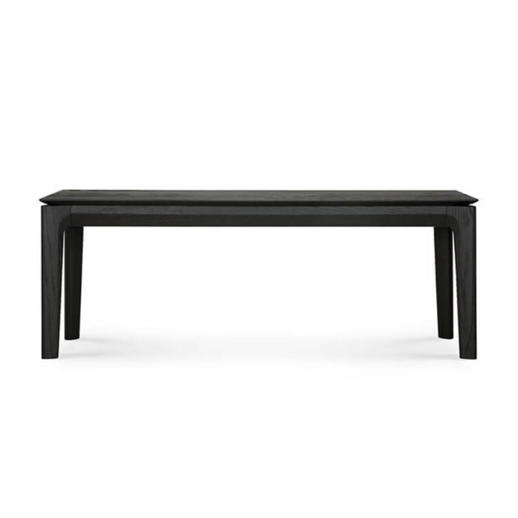 French oak bench seat black
