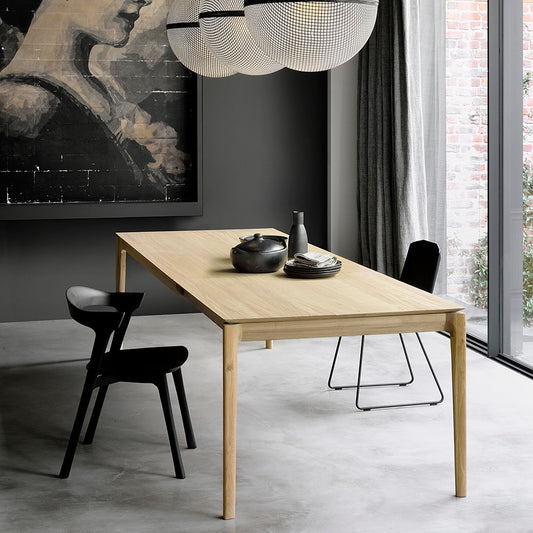 French oak dining chair black