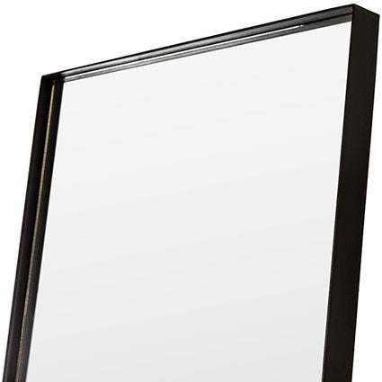 Metal box frame mirror black 200cm