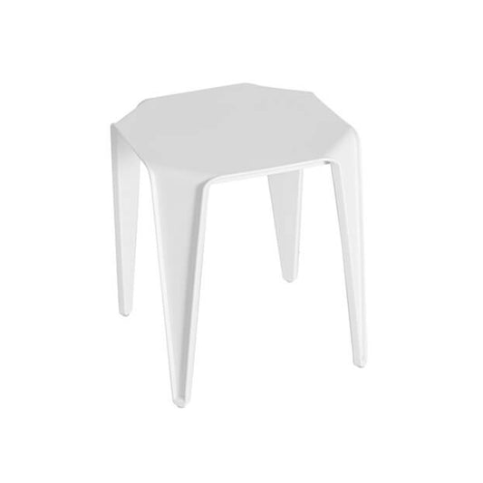 Outdoor side table white