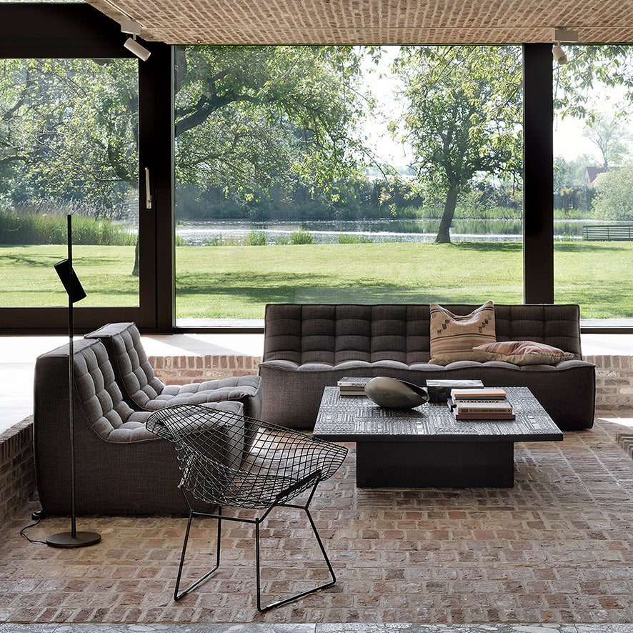 Sebastian 3-seater sofa dark grey