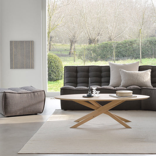 Sebastian ottoman dark grey