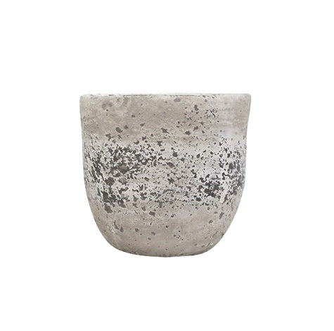 Small rustic concrete pot