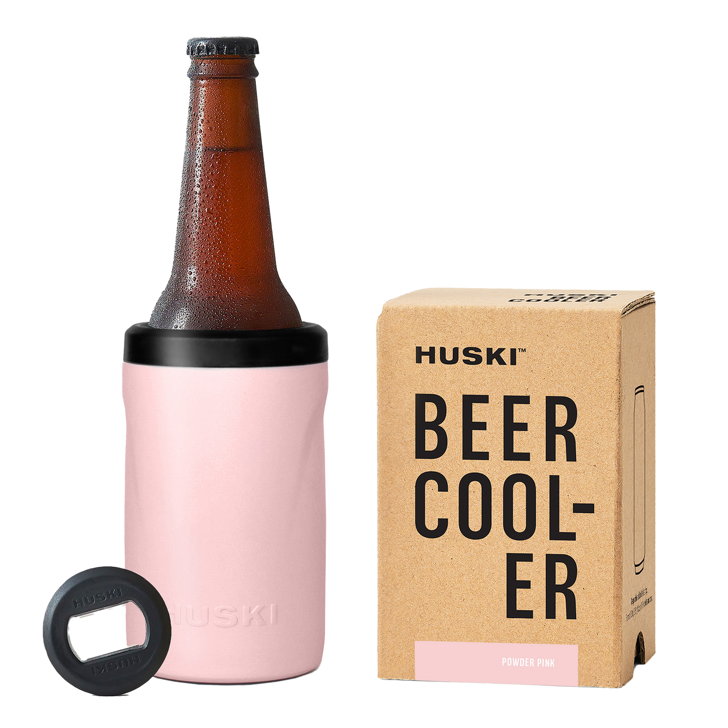 Huski beer cooler powder pink