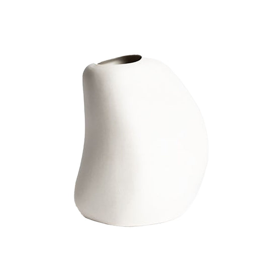 Ceramic bud vase white extra large