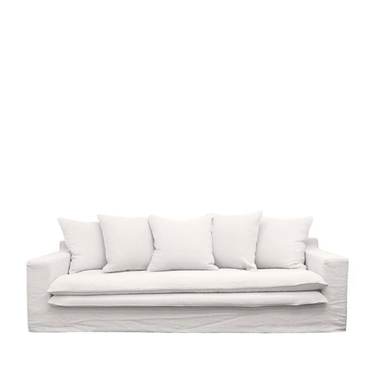 Asher 3.5 seater sofa milk - cover only