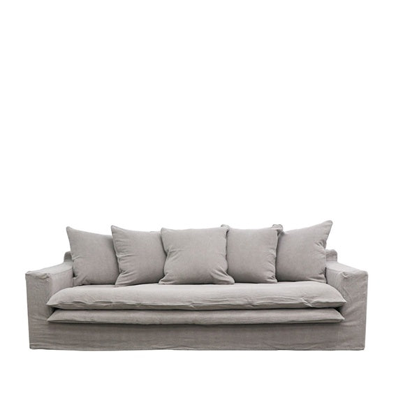 Asher 3.5 seater sofa concrete - cover only