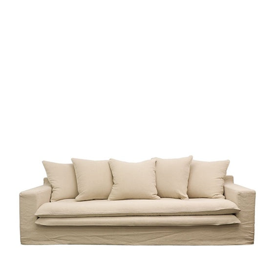Asher 3.5 seater sofa oatmeal - cover only