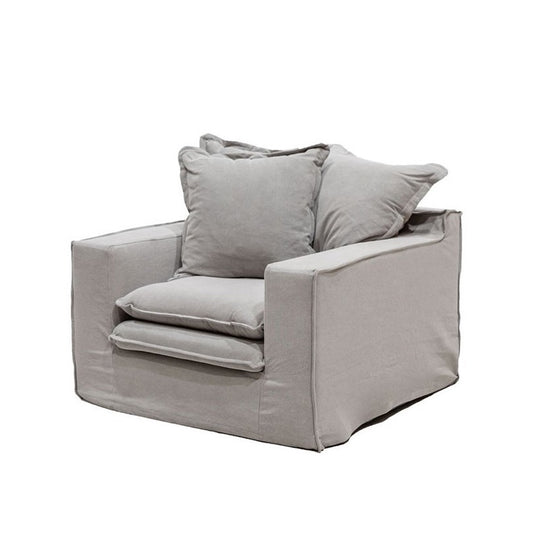 Keely armchair cement - cover only