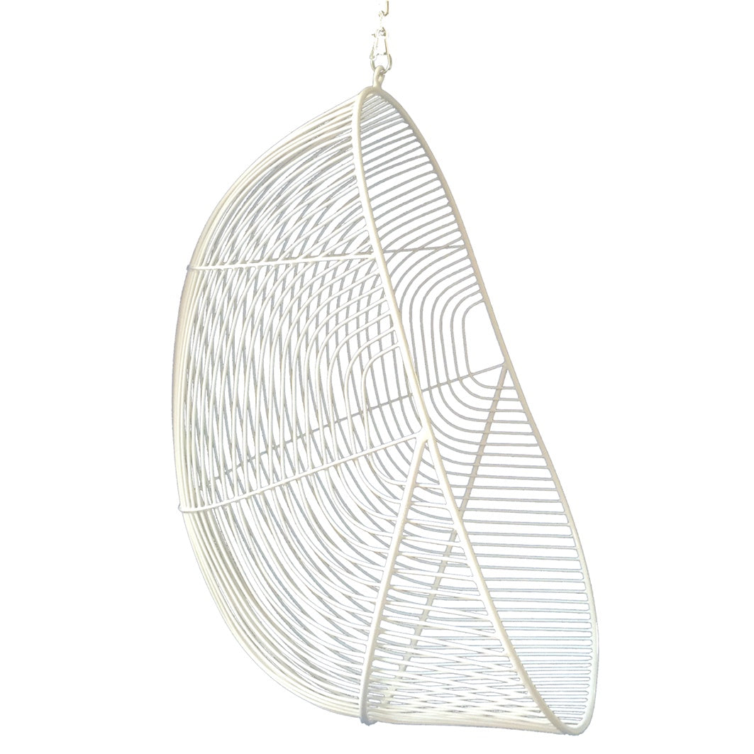 Hokianga metal hanging chair white