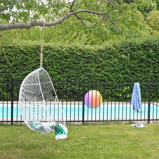Hokianga metal hanging chair white