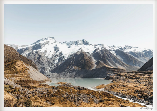 NZ Hooker Valley Track photographic print