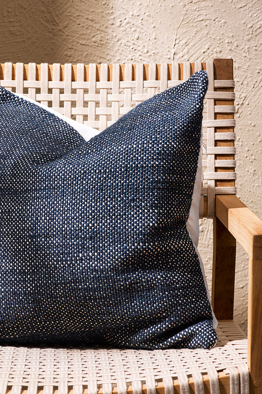 Outdoor Jasper cushion cover 50cm navy