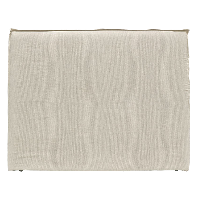 Slip cover linen headboard oatmeal