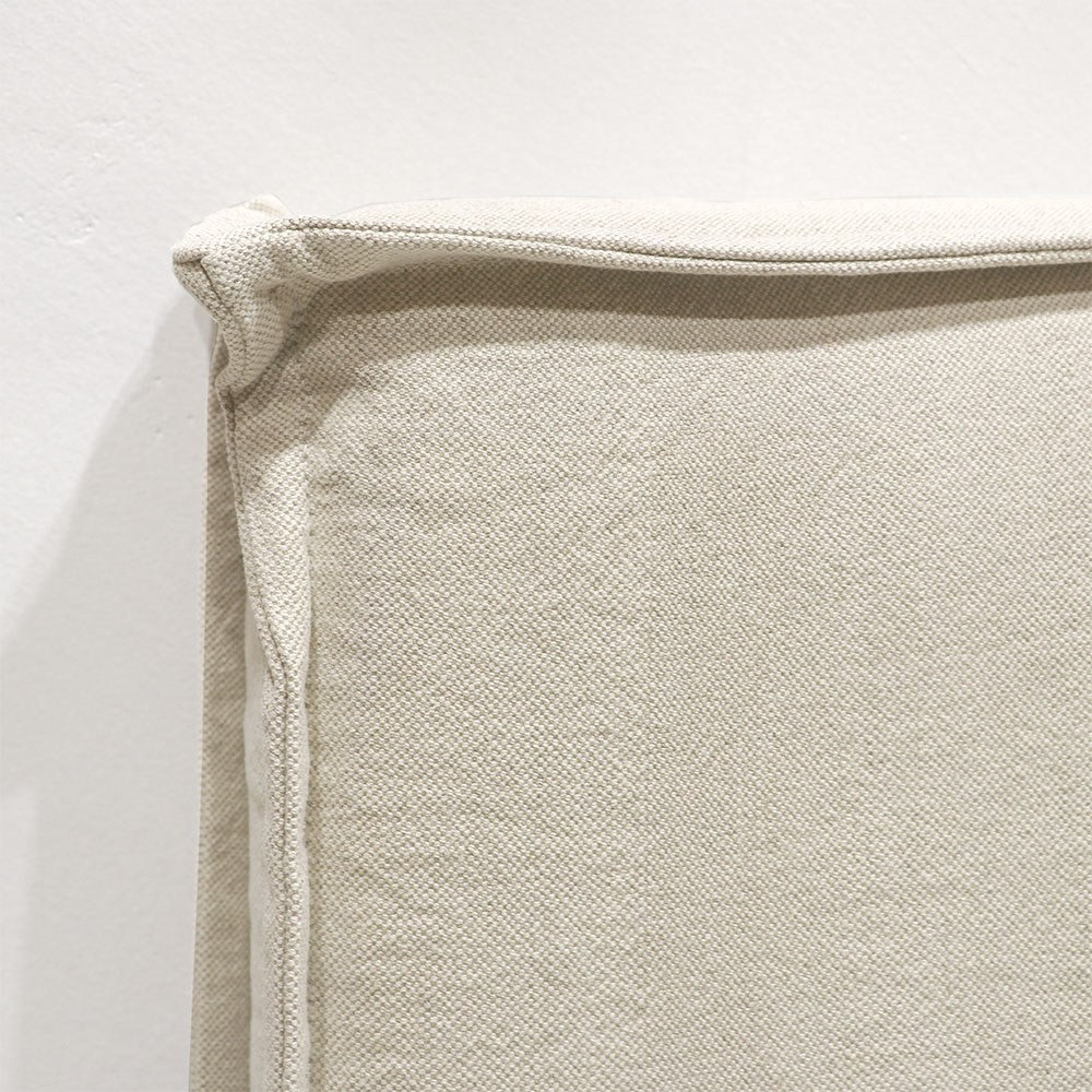 Slip cover linen headboard oatmeal
