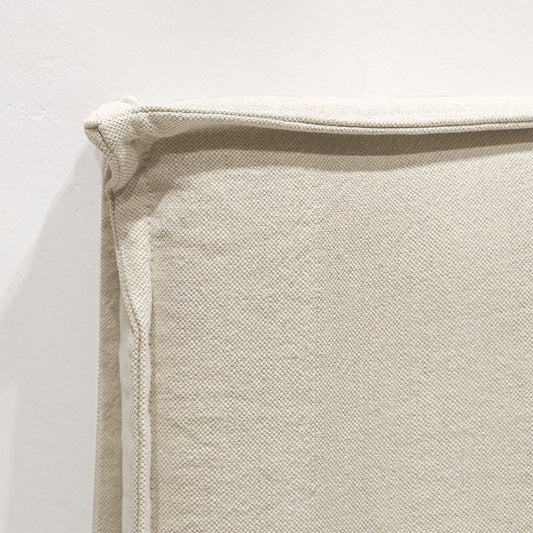 Slip cover linen headboard oatmeal