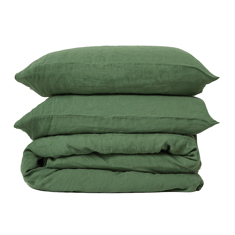 Linen duvet cover spearmint