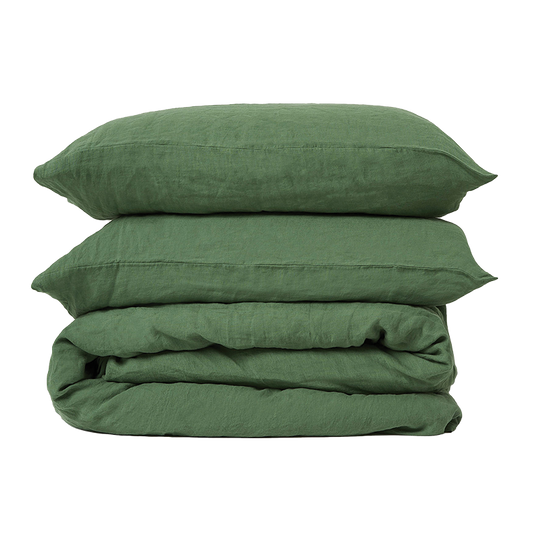 Linen duvet cover spearmint