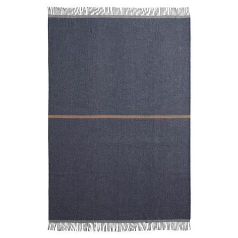 Lumsden wool blanket navy 140 x 240cm
