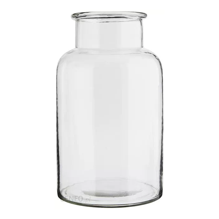 Clear glass vase 34cm