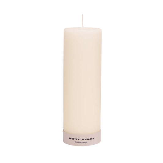Broste pillar candle antique white